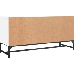 Szafka Pod Telewizor Biały Stolik Półka Szafka RTV 102x37x50 cm