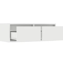 Szafka Pod Telewizor Biały Stolik Półka Szafka RTV LED 75x35.5x25 cm