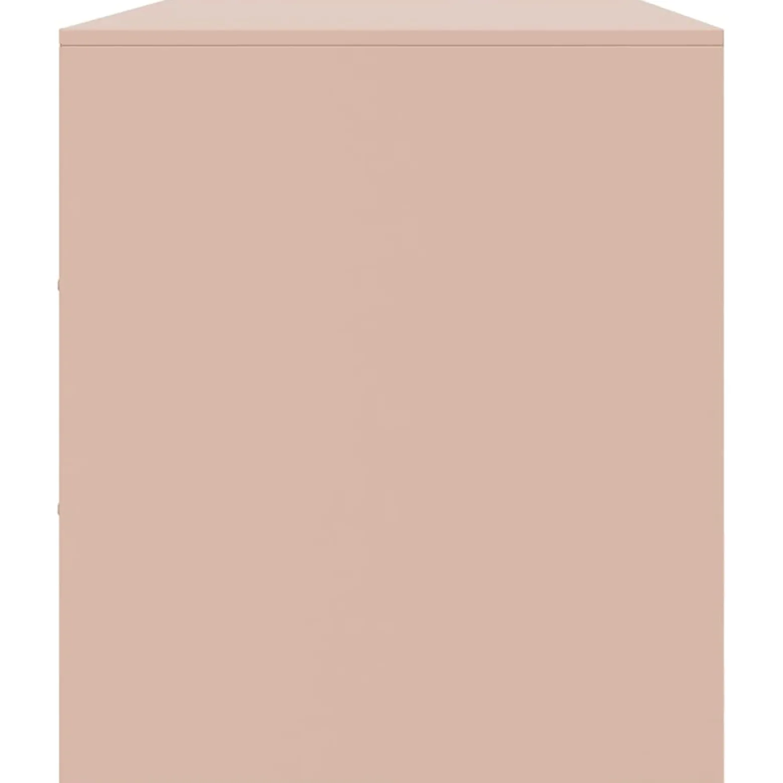 Szafka Pod Telewizor Różowa Półka Szafka RTV Stalowa 99x39x44 cm