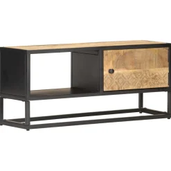 Szafka pod Telewizor Rtv Brąz Mat Szuflady Drzwiczki Nowoczesny 90x30x40cm