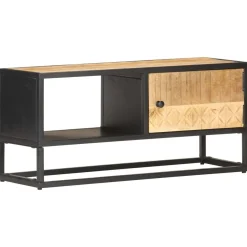 Szafka pod Telewizor Rtv Brąz Mat Szuflady Drzwiczki Nowoczesny 90x30x40cm