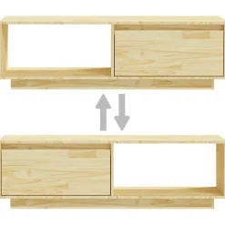 Szafka pod Telewizor Rtv Brąz Mat Nowoczesny Salon 110x30x33,5cm