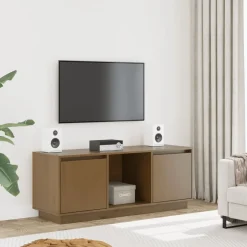 Szafka pod Telewizor Rtv Brąz Mat Nowoczesny Salon 110,5x35x44cm