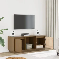 Szafka pod Telewizor Rtv Brąz Mat Nowoczesny Salon 110,5x35x44cm