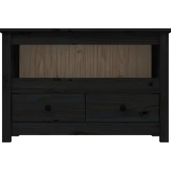 Szafka pod Telewizor Rtv Czarny Mat Szuflady Nowoczesny 79x35x52cm