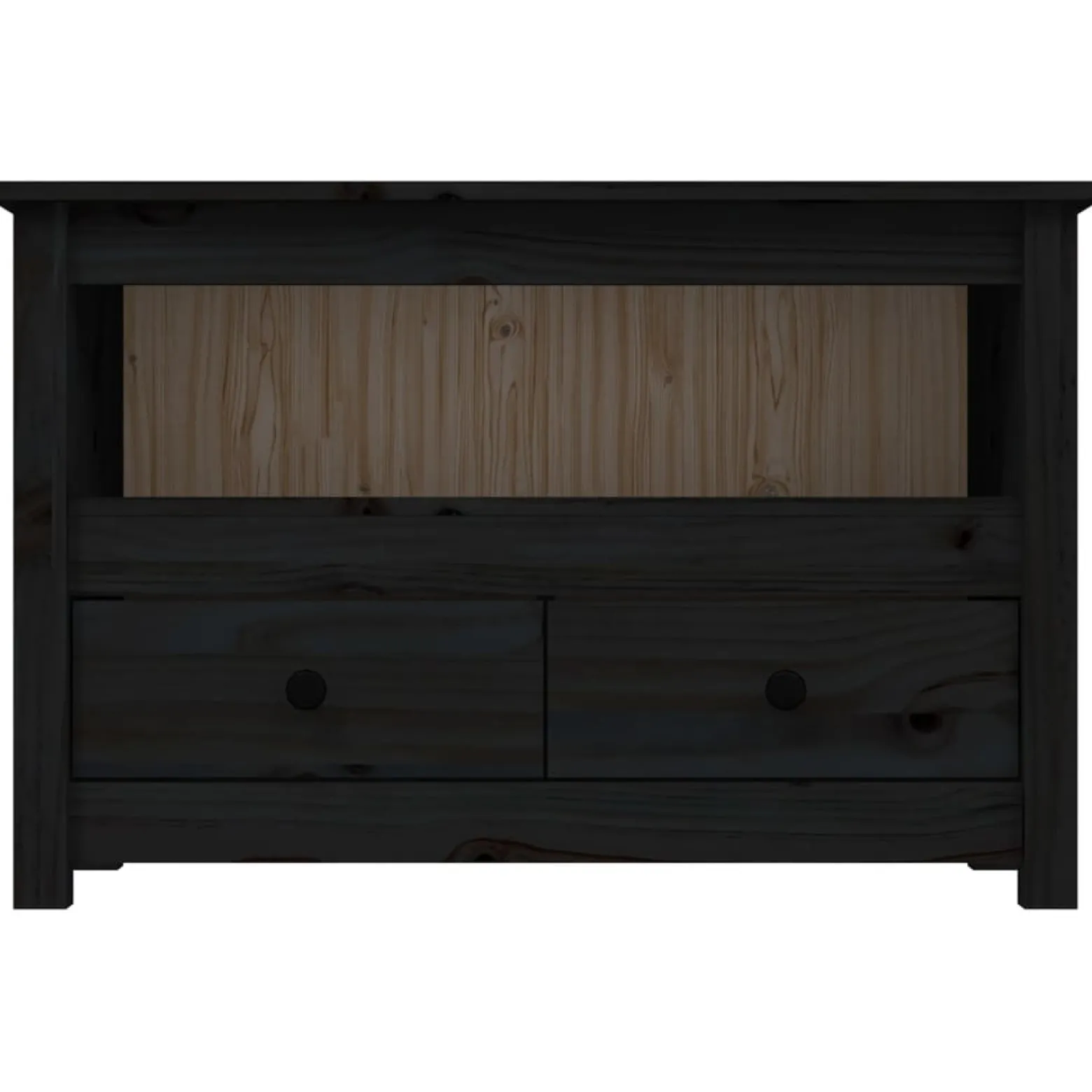 Szafka pod Telewizor Rtv Czarny Mat Szuflady Nowoczesny 79x35x52cm