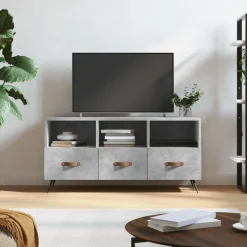 Szafka pod Telewizor Rtv Szary Mat Szuflady Nowoczesny 102x36x50cm
