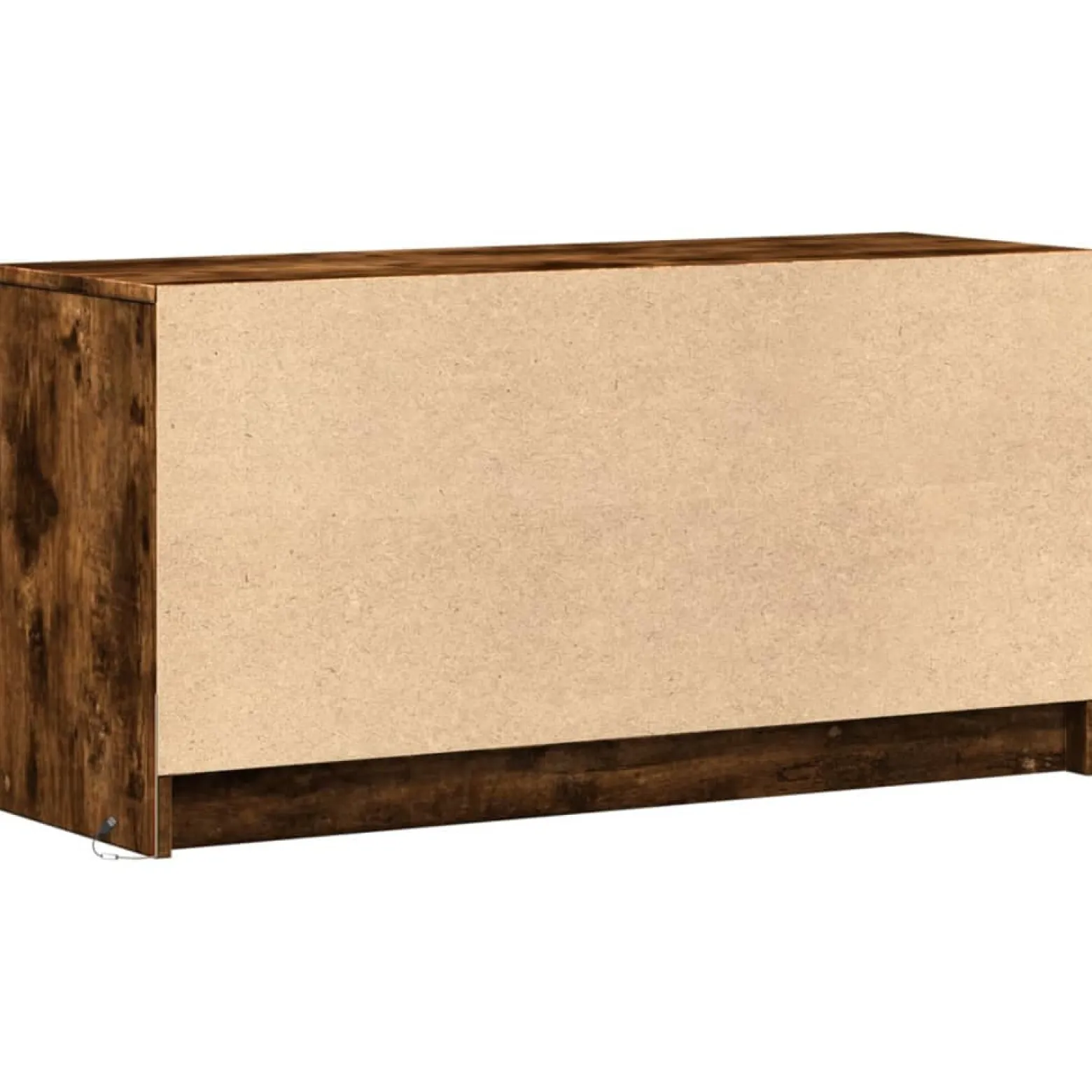 Szafka Pod Telewizor Stolik Półka Szafka RTV Brązowa LED 100x34x50 cm