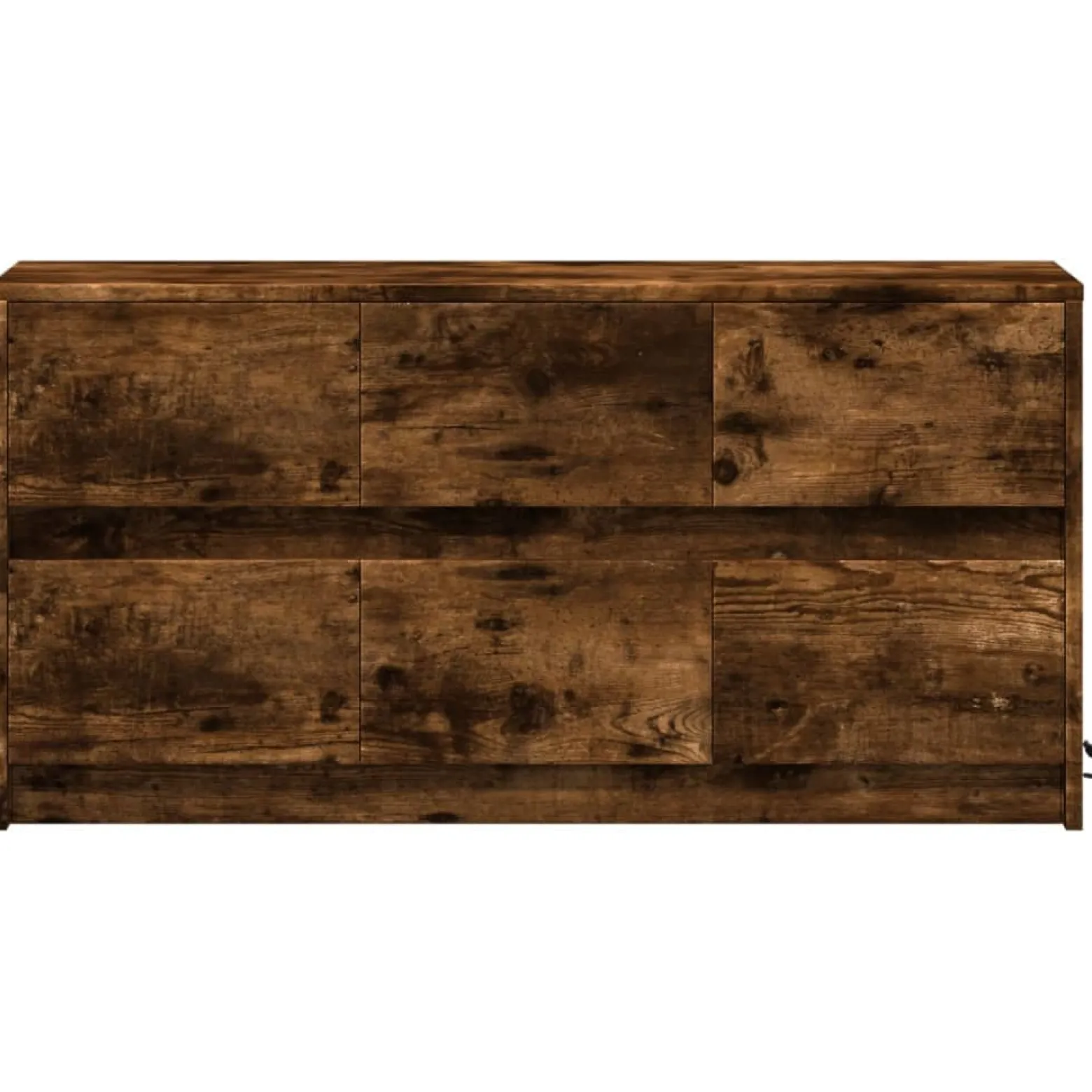 Szafka Pod Telewizor Stolik Półka Szafka RTV Brązowa LED 100x34x50 cm