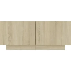 Szafka Pod Telewizor Stolik Półka Szafka RTV Brązowa 100x35x40 cm