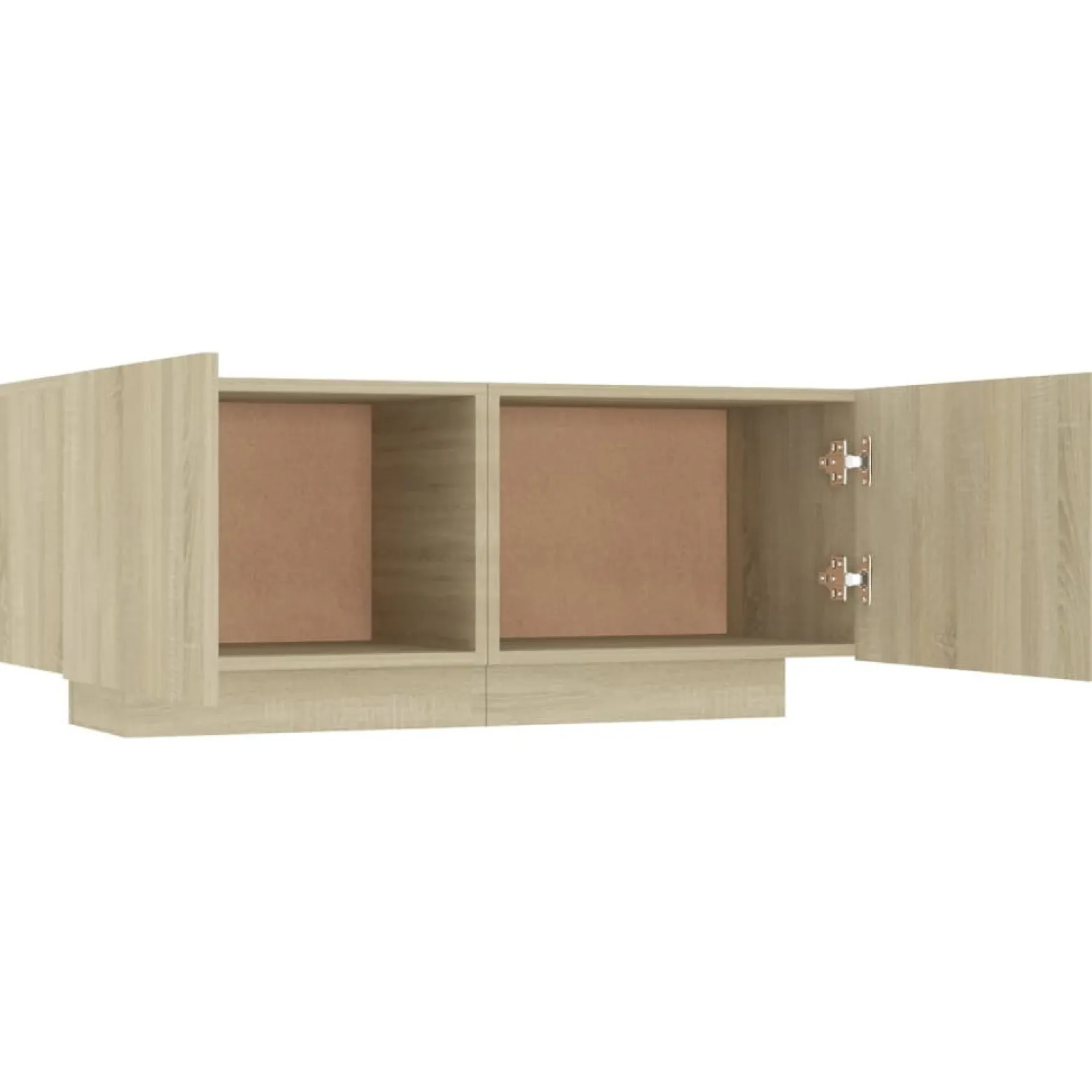 Szafka Pod Telewizor Stolik Półka Szafka RTV Brązowa 100x35x40 cm