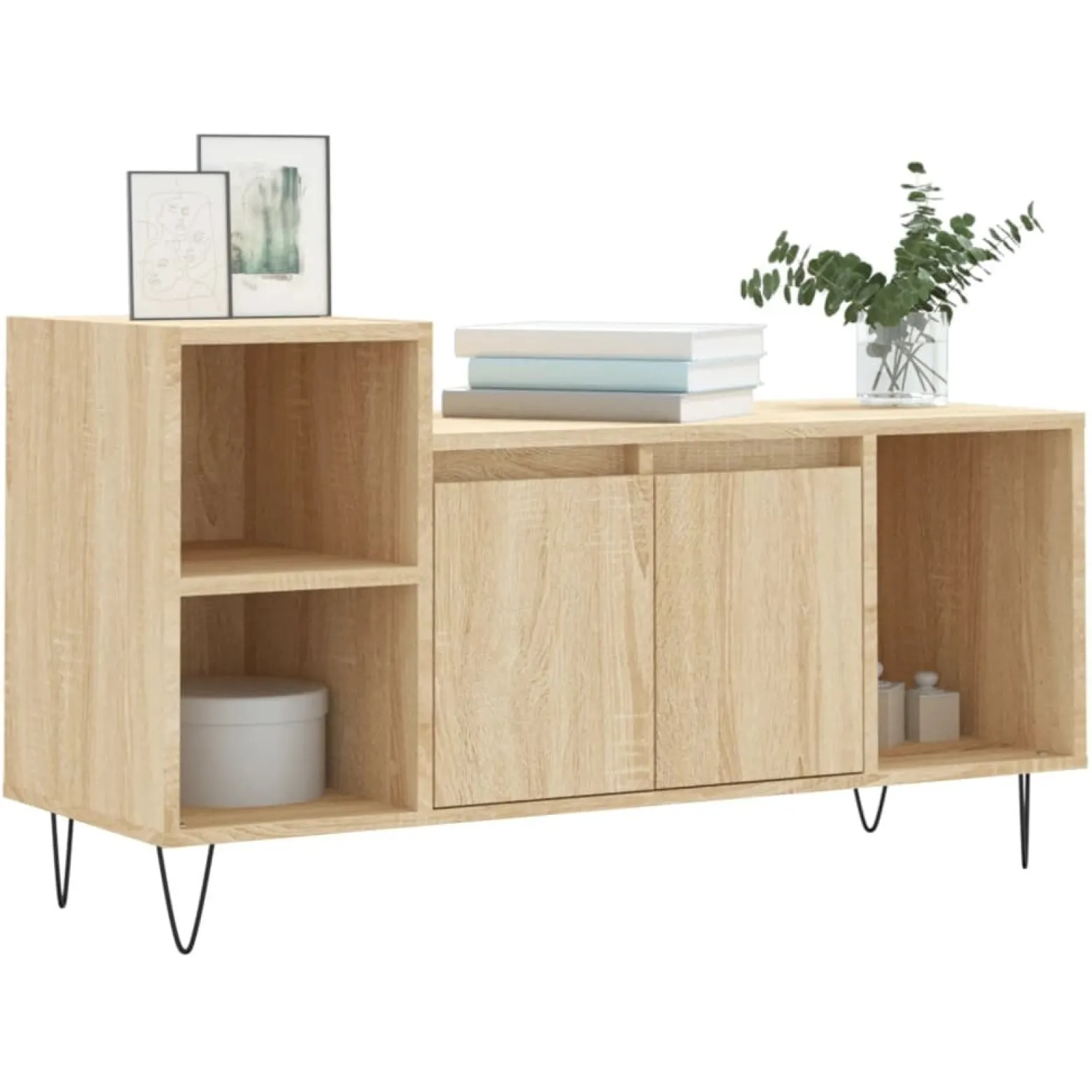 Szafka Pod Telewizor Szafka RTV Półka Stolik Telewizyjny 100x35x55 cm