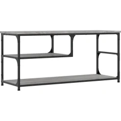 Szafka Pod Telewizor Szafka RTV Stolik Półka Szara 103x38x46.5 cm