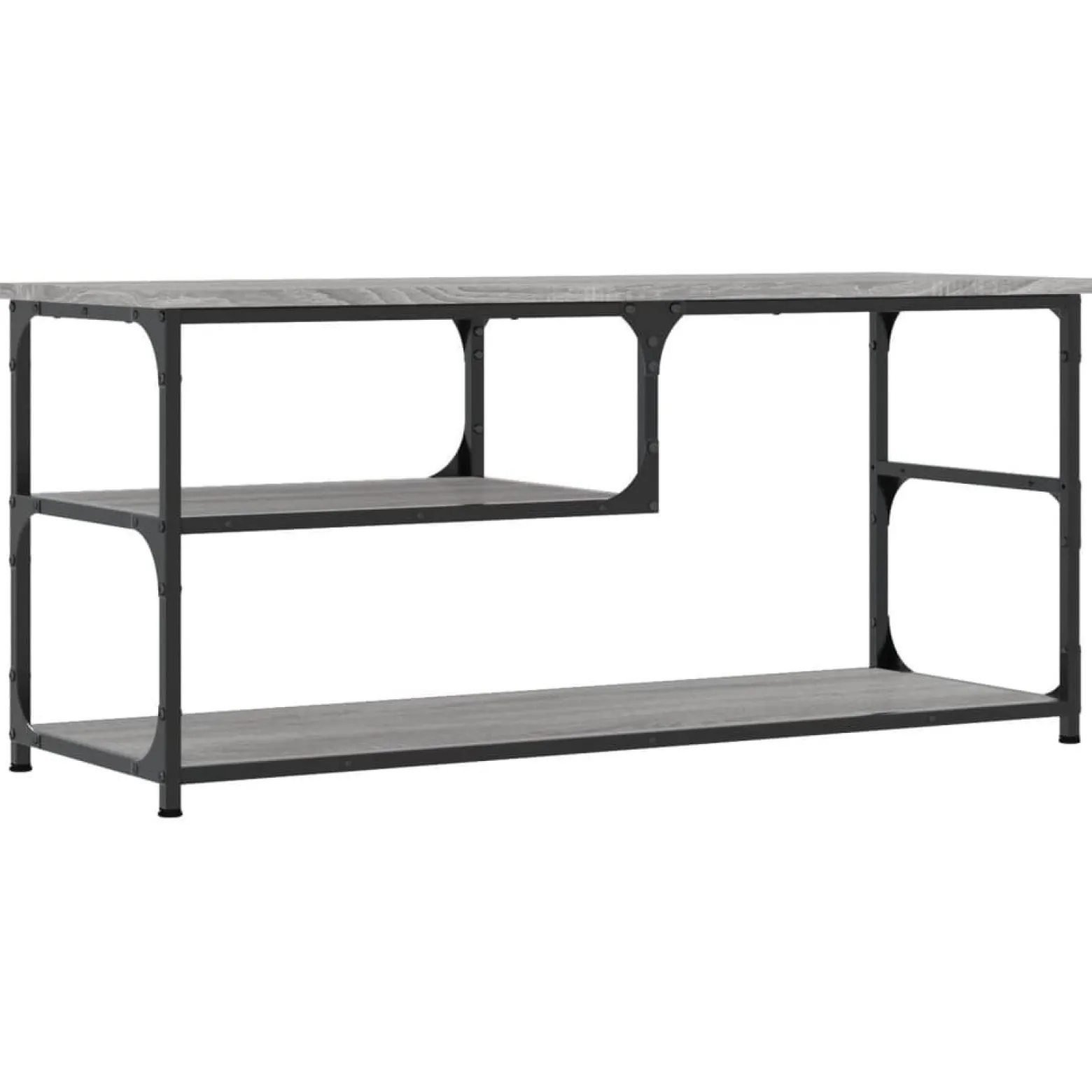 Szafka Pod Telewizor Szafka RTV Stolik Półka Szara 103x38x46.5 cm