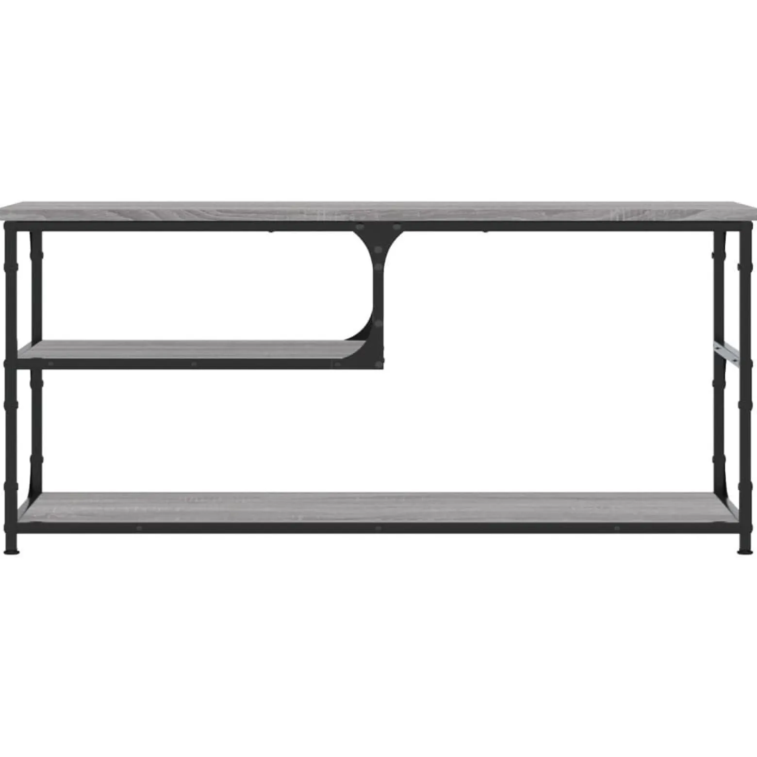 Szafka Pod Telewizor Szafka RTV Stolik Półka Szara 103x38x46.5 cm