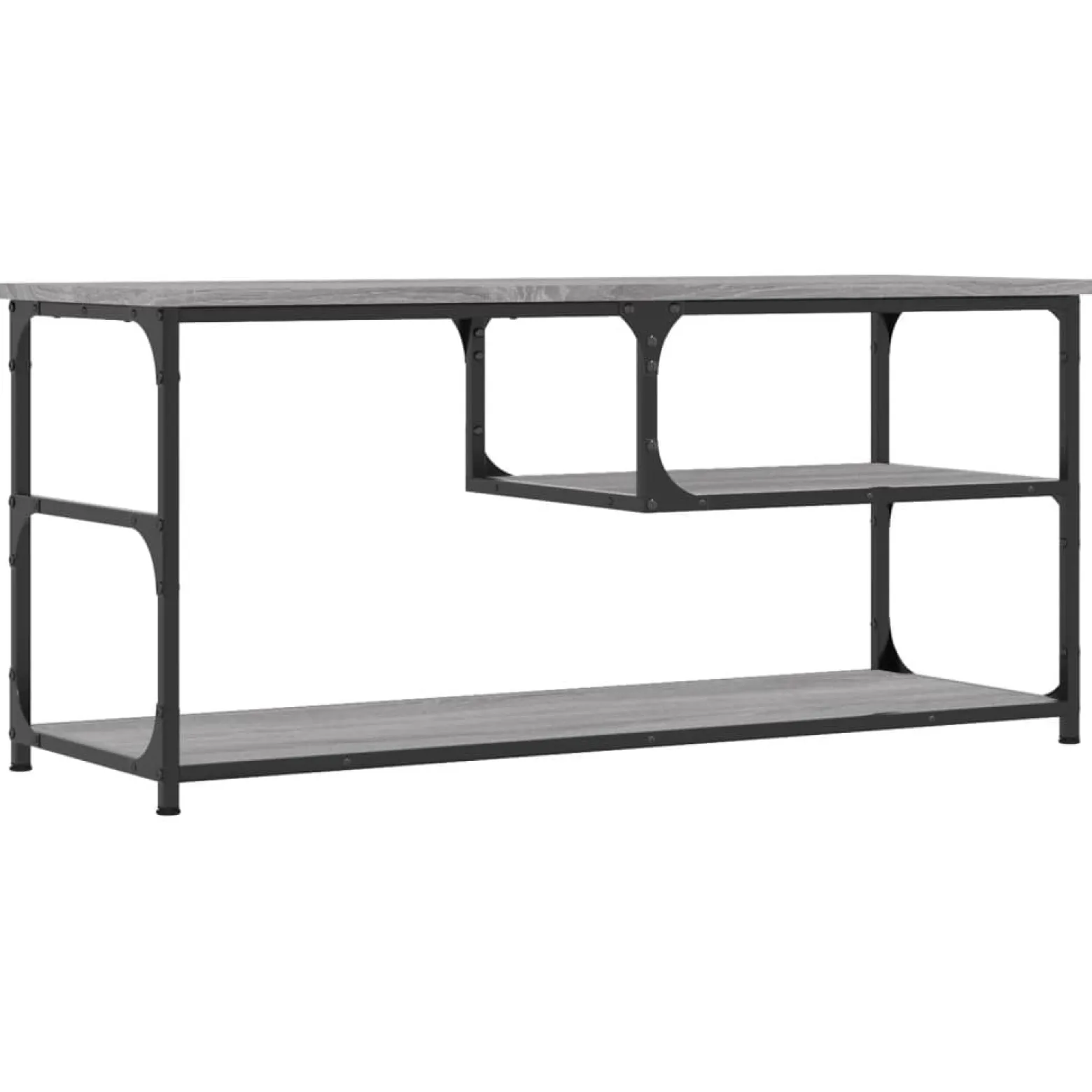 Szafka Pod Telewizor Szafka RTV Stolik Półka Szara 103x38x46.5 cm