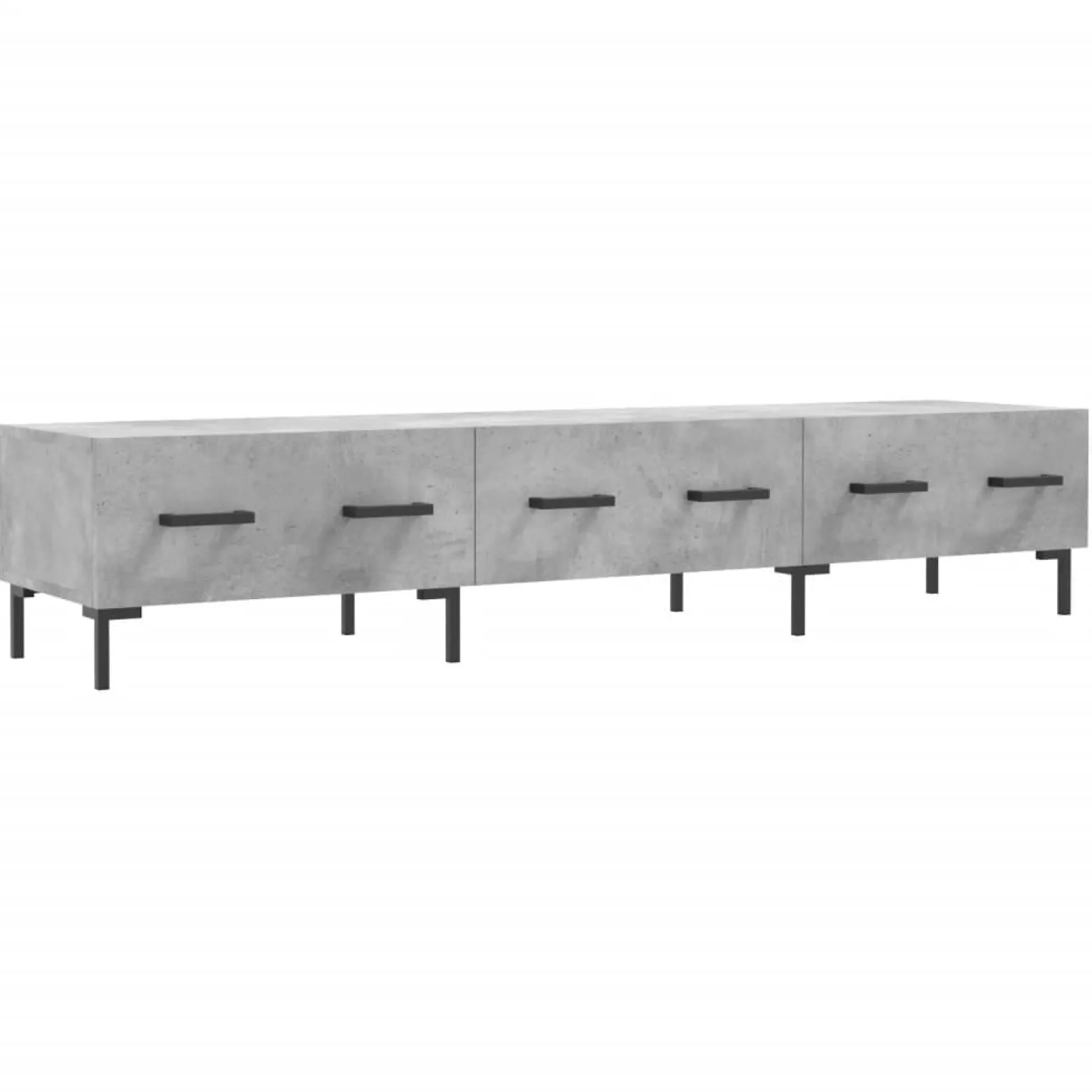 Szafka pod telewizor szarość betonu 150x36x30 cm