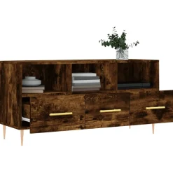 Szafka pod TV przydymiony dąb 102x36x50 cm