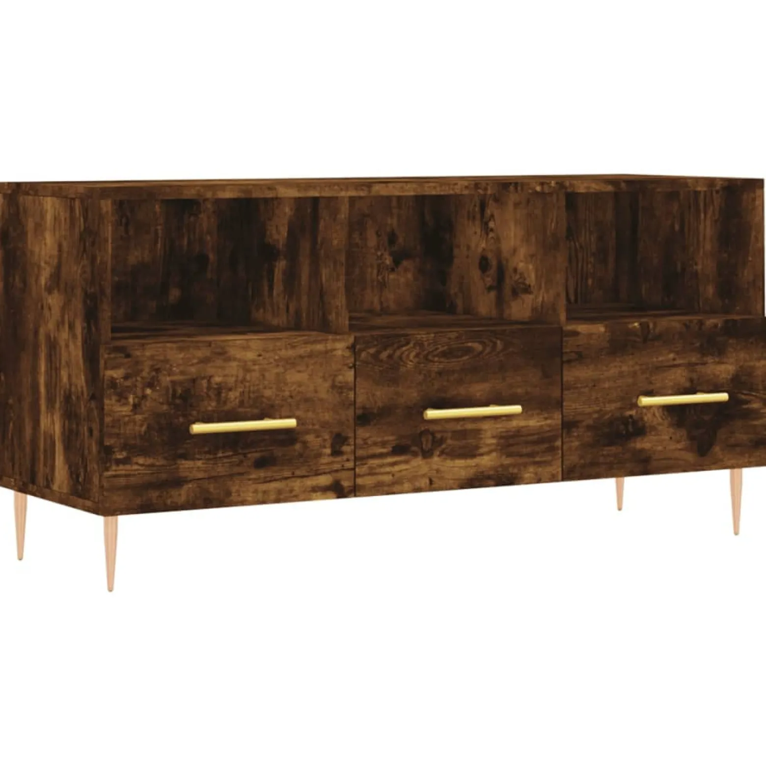 Szafka pod TV przydymiony dąb 102x36x50 cm
