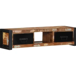 Szafka Pod TV Szafka Pod Telewizor RTV Drewniana Półka 100x30x25 cm