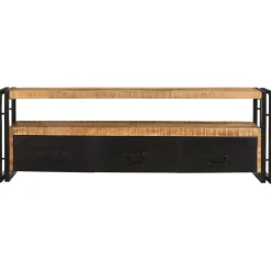 Szafka Pod TV Szafka Pod Telewizor RTV Drewniana Półka 120x30x40 cm