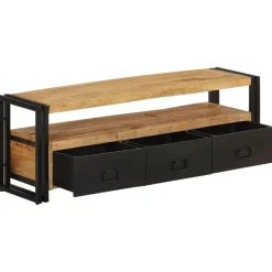 Szafka Pod TV Szafka Pod Telewizor RTV Drewniana Półka 120x30x40 cm