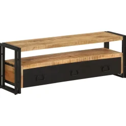 Szafka Pod TV Szafka Pod Telewizor RTV Drewniana Półka 120x30x40 cm