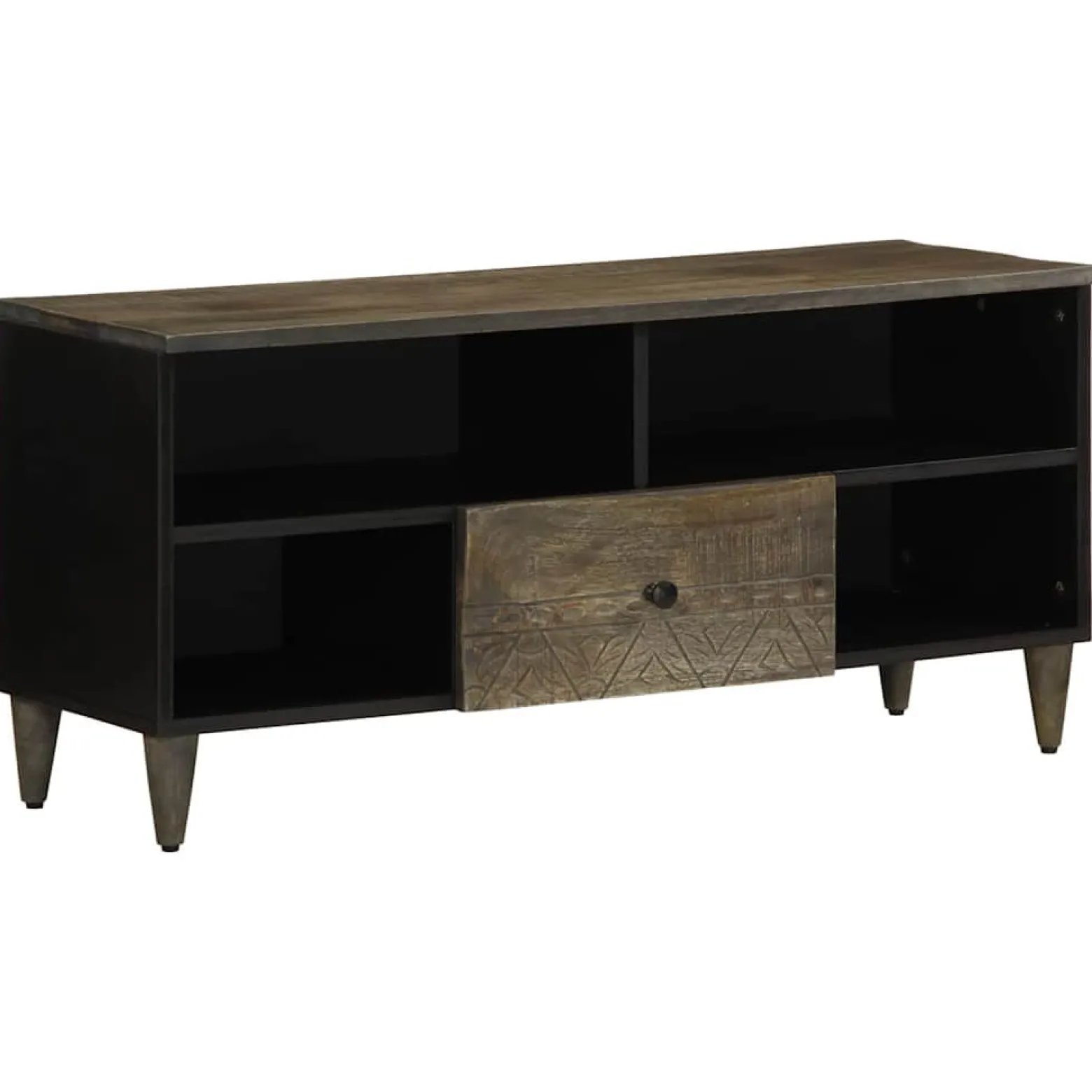 Szafka Pod TV Szafka Pod Telewizor RTV Drewniana Półka 100x33x46 cm