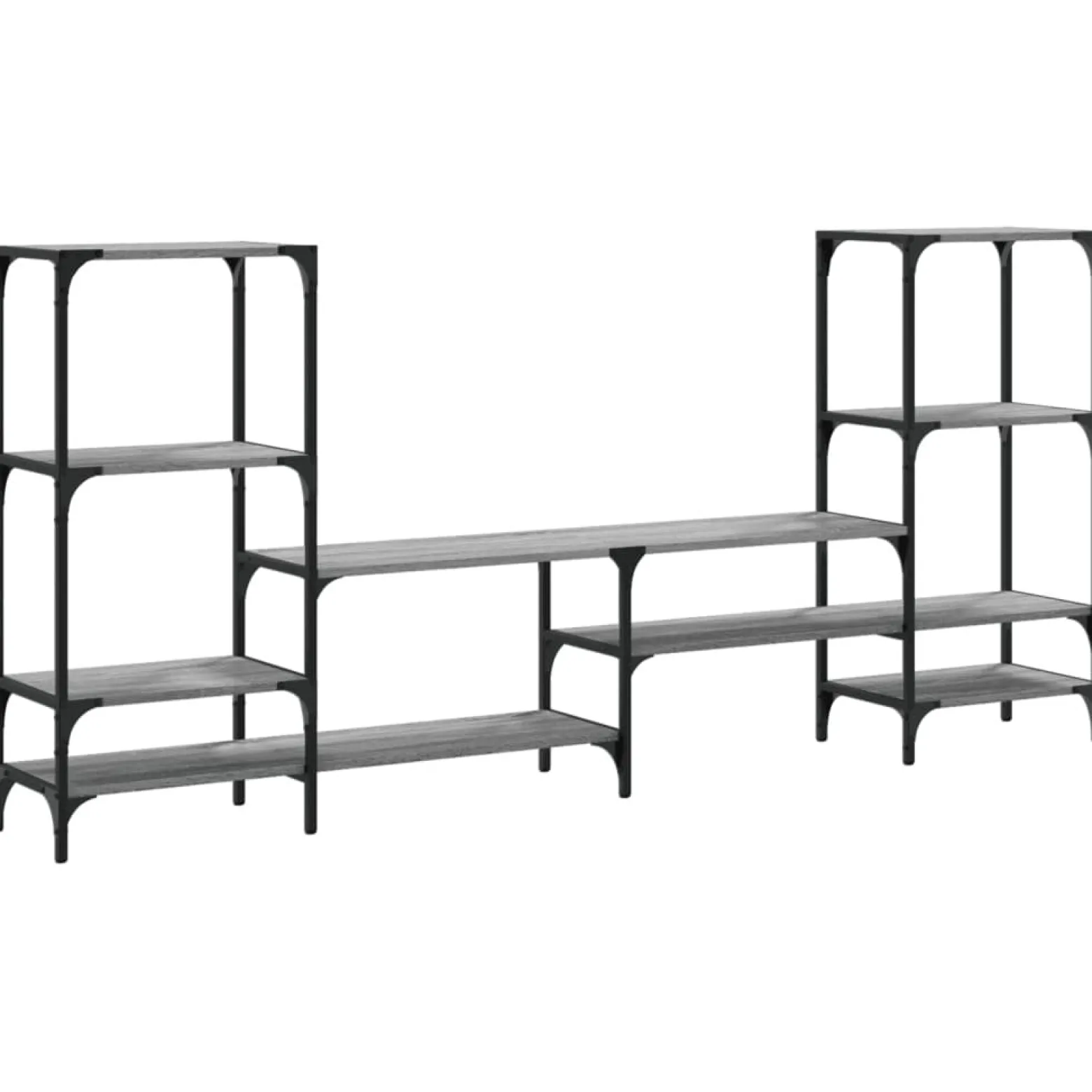 Szafka pod TV szary dąb sonoma 206.5x28.5x95 cm