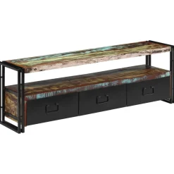Szafka pod TV z drewna odzyskanego, 120 x 30 x 40 cm