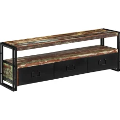 Szafka pod TV z drewna odzyskanego, 120 x 30 x 40 cm