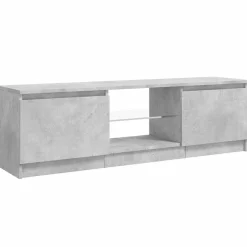 Szafka pod TV z oświetleniem LED szara 120 x 30 x 36 cm