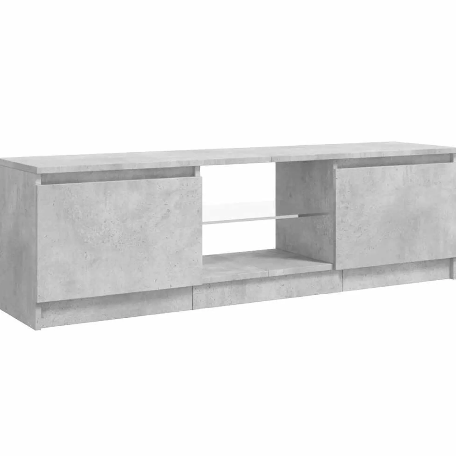 Szafka pod TV z oświetleniem LED szara 120 x 30 x 36 cm