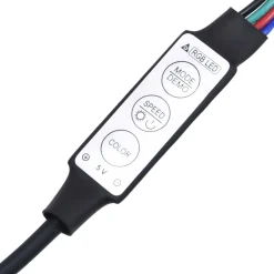 Szafka pod TV z oświetleniem LED szarość betonu 200x35x40 cm