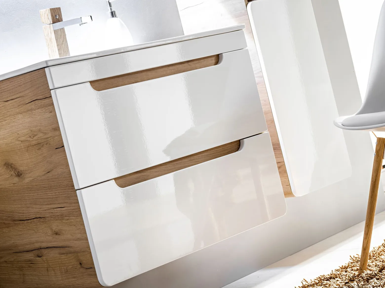 Szafka pod umywalkę 80 cm ARUBA WHITE