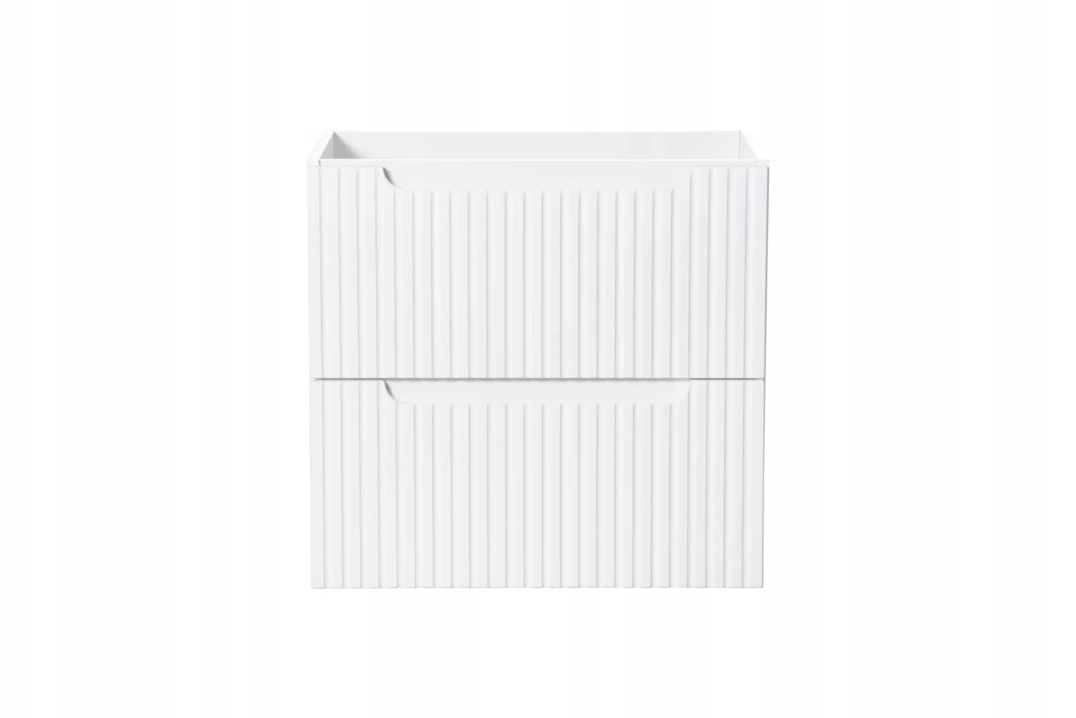 Szafka Pod Umywalkę 60 cm BIAŁA BLAT DĄB RYFLE 2S NOVA WHITE