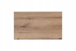 Szafka Pod Umywalkę 80 cm BIAŁA BLAT DĄB RYFLE 2D NOVA WHITE