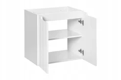 Szafka Pod Umywalkę 60 cm BIAŁA Wisząca RYFLE 2D NOVA WHITE