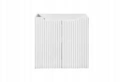 Szafka Pod Umywalkę 60 cm BIAŁA Wisząca RYFLE 2D NOVA WHITE