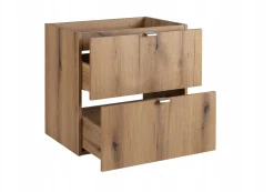 Szafka Pod Umywalkę 60 cm BLAT CZARNY WISZĄCA 2S NOVA OAK