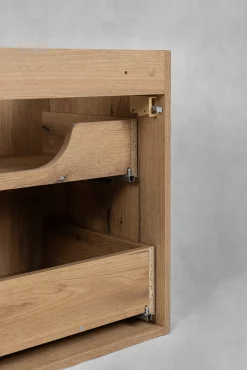 Szafka Pod Umywalkę 80 cm BLAT Dąb Wisząca 2S NOVA OAK
