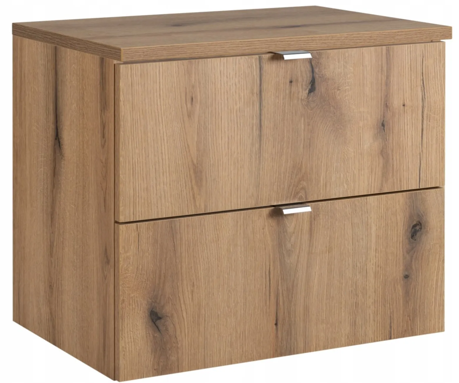 Szafka Pod Umywalkę 80 cm BLAT Dąb Wisząca 2S NOVA OAK