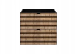 Szafka Pod UMYWALKĘ 60 cm Wisząca FREZOWANY FRONT 2S AURA