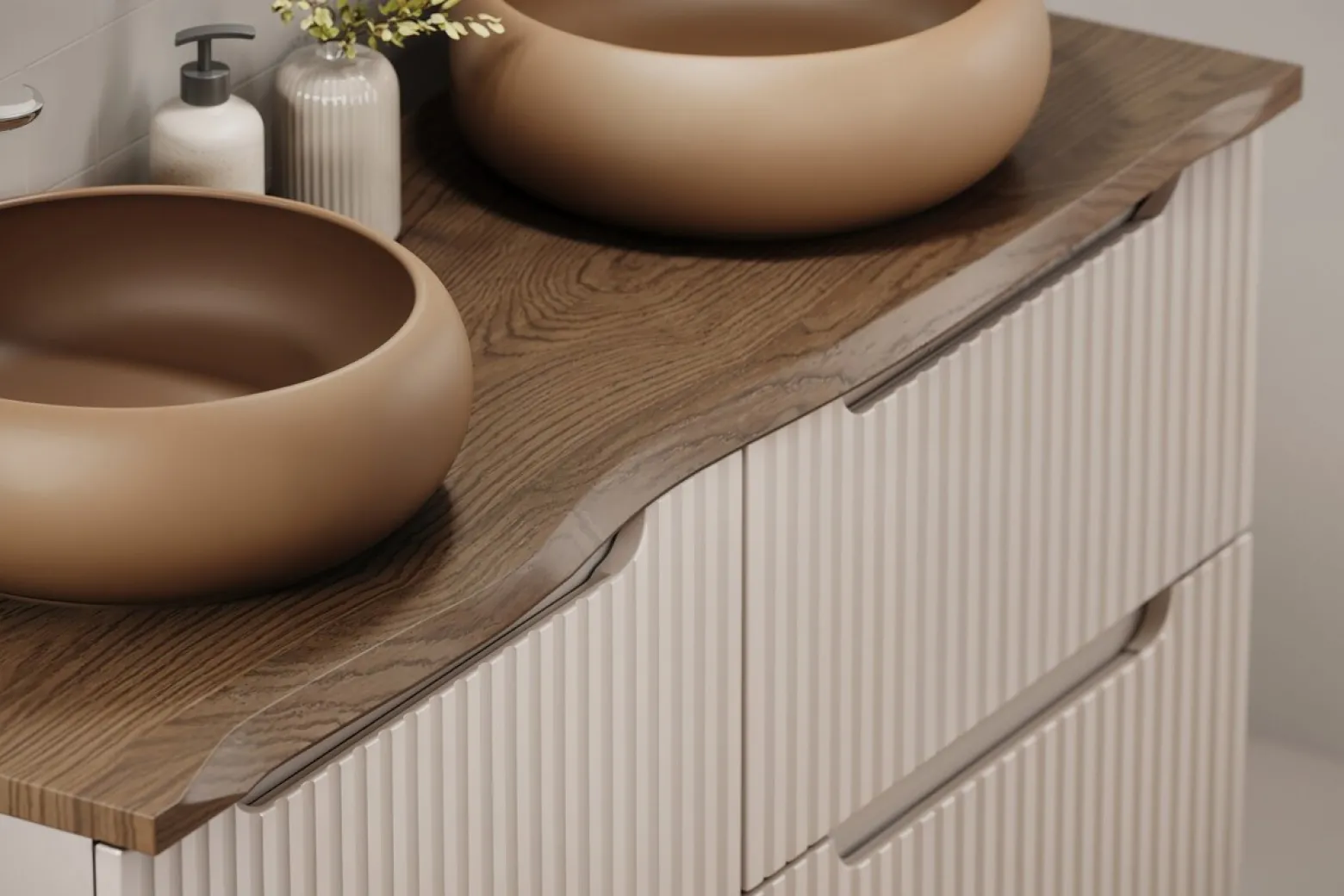 Szafka pod Umywalkę Line Reed Green 120cm z Blatem