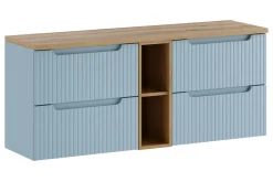 Szafka pod Umywalkę Nova Denim 140cm z Blatem