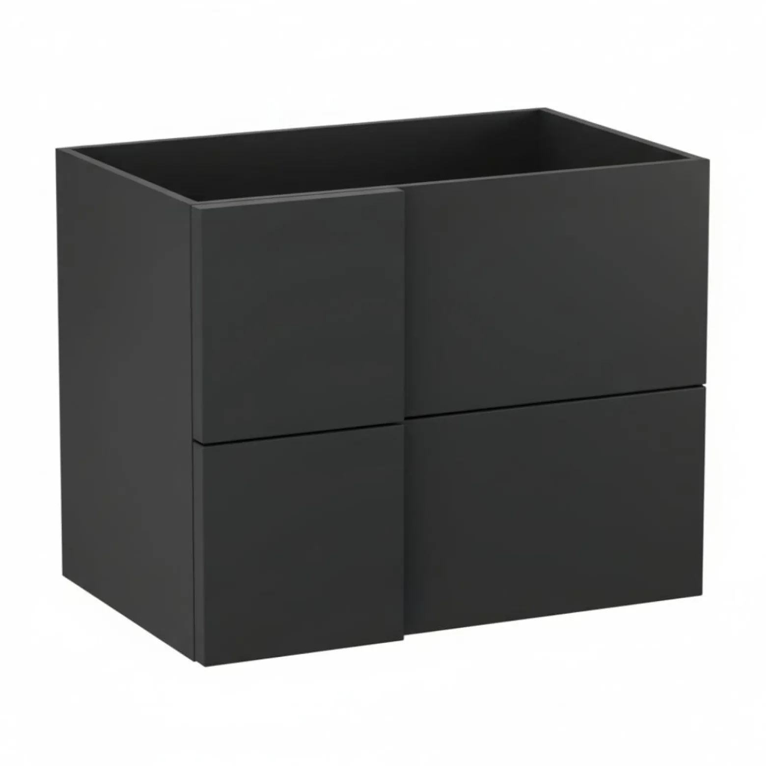Szafka pod umywalkę wpuszczaną EDGE 70 cm antracyt półmat