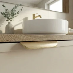 Szafka pod Umywalkę z Blatem 60cm Fronty Ramka Dąb Cremona / Kaszmir