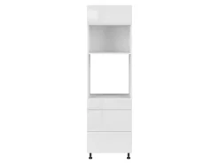 Szafka pod zabudowę piekarnika Top Line 60 cm z szufladami cichy domyk biały połysk