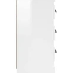Szafka Regał Biała Połysk 36x35.5x67.5 cm do Salonu Pokoju Sypialni