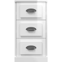 Szafka Regał Biała Połysk 36x35.5x67.5 cm do Salonu Pokoju Sypialni